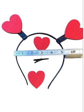 3PCS Heart Decor Hair Accessory ❤️